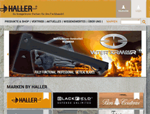 Tablet Screenshot of haller-stahlwaren.de